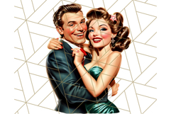 Vintage Glamorous Christmas Party Clipart PNG, Holiday Png Product Image 3