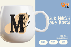 Fleur Mirage Boho Floral Monogram Product Image 1