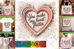 Playful PNG Art for Gifts, Heart Quote Product Image 1