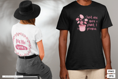 Whimsical Pink Spring Garden Clipart Bundle Product Image 4