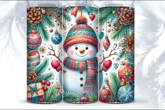 4 Christmas Seamless Tumbler Wrap 20 oz Product Image 2