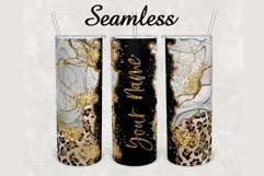 Glitter Agate Leopard Print 20 oz sublimation design tumbler Product Image 1