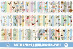 Pastel Spring Brush Stroke Png - Spring Png Product Image 1
