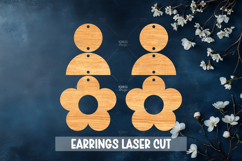 Summer Style Laser Cut Earrings SVG File Product Image 1