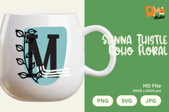 Sienna Thistle Boho Floral Monogram Product Image 1