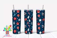 Merry Christmas Skinny tumbler Sublimation #19 Product Image 1