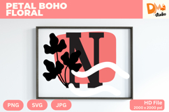 Petal Boho Floral Monogram Product Image 1