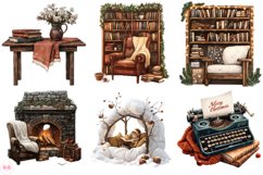 Christmas Bookish Clipart Product Image 5