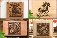 Bundle of over 100 cutting board designs, Laser SVG files Product Image 19
