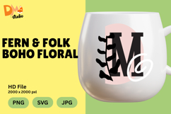 Fern &amp; Folk Boho Floral Monogram Product Image 1
