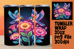Beautiful 20oz Tumbler Artwork , Birds Product Image 1