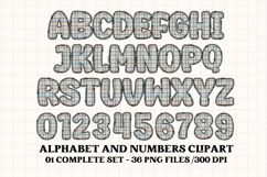 Father’s Day Alphabet clipart, father’s day letters doodle Product Image 2
