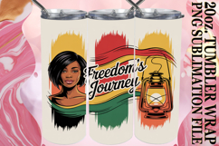 RADIANT REFLECTIONS 20oz TUMBLER WRAP, Juneteenth Product Image 1