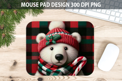 Christmas Beer Mouse Pad Sublimation - Animal PNG Design Product Image 1
