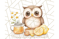 Tea Time Animal Clipart PNG Woodland Forest, Cottagecore Png Product Image 3