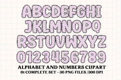 Baby Girl Alphabet, baby girl letters doodle, baby clipart Product Image 2