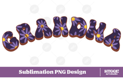 grandma Png Retro Flowers Mother&#039;s Day Floral Mom Sublimatio Product Image 1