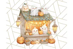 Halloween Candy Shop Clipart PNG, Trick or Treat Clip Art Product Image 3