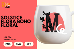 Solstice Flora Boho Floral Monogram Product Image 1
