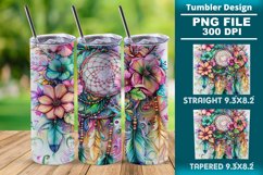 Dreamcatcher 20oz skinny Tumbler wrap design png Product Image 1