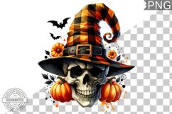 Halloween Skull Sublimation - Clipart PNG Design Product Image 1