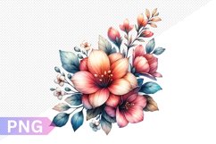 Flowers Sublimation - Clipart PNG Design Product Image 1