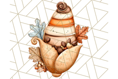 Fall Cookie Clipart PNG, Autumn Sweets Pumpkin Cookies Product Image 3