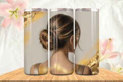 Black Girl Magic Black Woman Positive mind 20oz Tumbler wrap Product Image 1