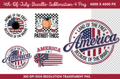 4th Of July Sublimation PNG Product Image 1