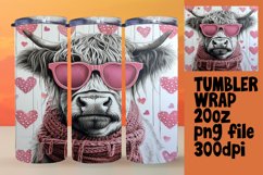 Heartwarming Cow Love Tumbler, Bliss Product Image 1
