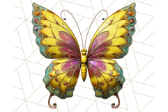 Metallic Butterfly Clipart PNG Clipart, Vibrant Butterfly Product Image 3