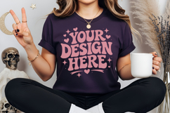 Halloween sweatshirt mockup, autumn mockup, festive mockup Product Image 2