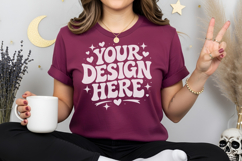 Halloween sweatshirt mockup, autumn mockup, festive mockup Product Image 5