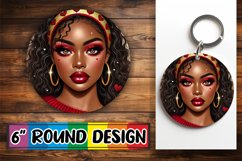 Radiant Round Coaster Design, Love Girl Product Image 1