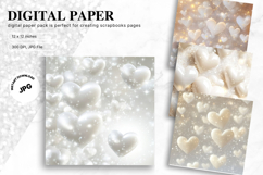 Heart Valentines Background Love Wallpaper Bokeh Backdrop_23 Product Image 1