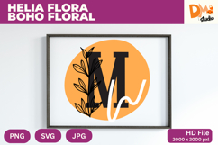Helia Flora Boho Floral Monogram Product Image 1