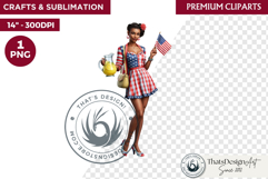 4th of July Character PNG, Patriotic Americana Portraits Product Image 1