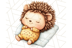 Sleeping Baby Animals PNG, Cozy Pajama Bedtime Clipart Png Product Image 3