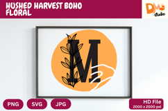 Hushed Harvest Boho Floral Monogram Product Image 1