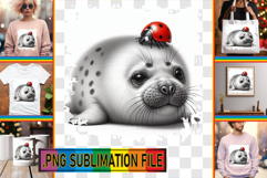 Playful PNG Design for TSHIRTS, Cute Animals Product Image 1