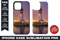 Light House iPhone Case Sublimation PNG | Sublimation Product Image 1