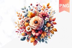 Autumn Botanical Sublimation - Clipart PNG Design Product Image 1