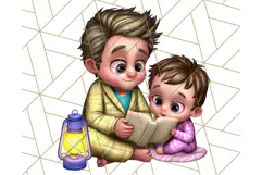 Father's Day Clipart PNG, Funny Dad Cartoon Clip Art Product Image 3