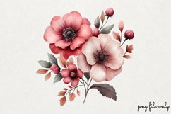 Wild flowers butterflies and dragonfly Clipart PNG Product Image 1