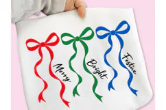 Merry and Bright PNG, Preppy Merry Coquette Christmas PNG Product Image 2
