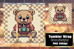 ELEGANT 20oz Tumbler Graphic for Gifts , Cute Bear Product Image 1