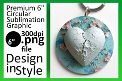 Car Coaster Bliss: 3D Heart Wall Sublimation Product Image 1