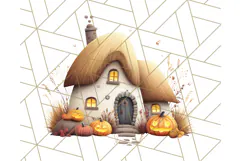 Cottagecore Halloween Clipart Cozy PNG, Autumn Fall Png Product Image 3