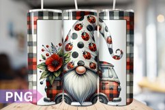 Ladybug Gnome Tumbler PNG Bundle Product Image 10