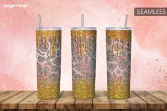 Leopard Glitter Tumbler Sublimation | Skinny 20 oz | Tapered Product Image 10